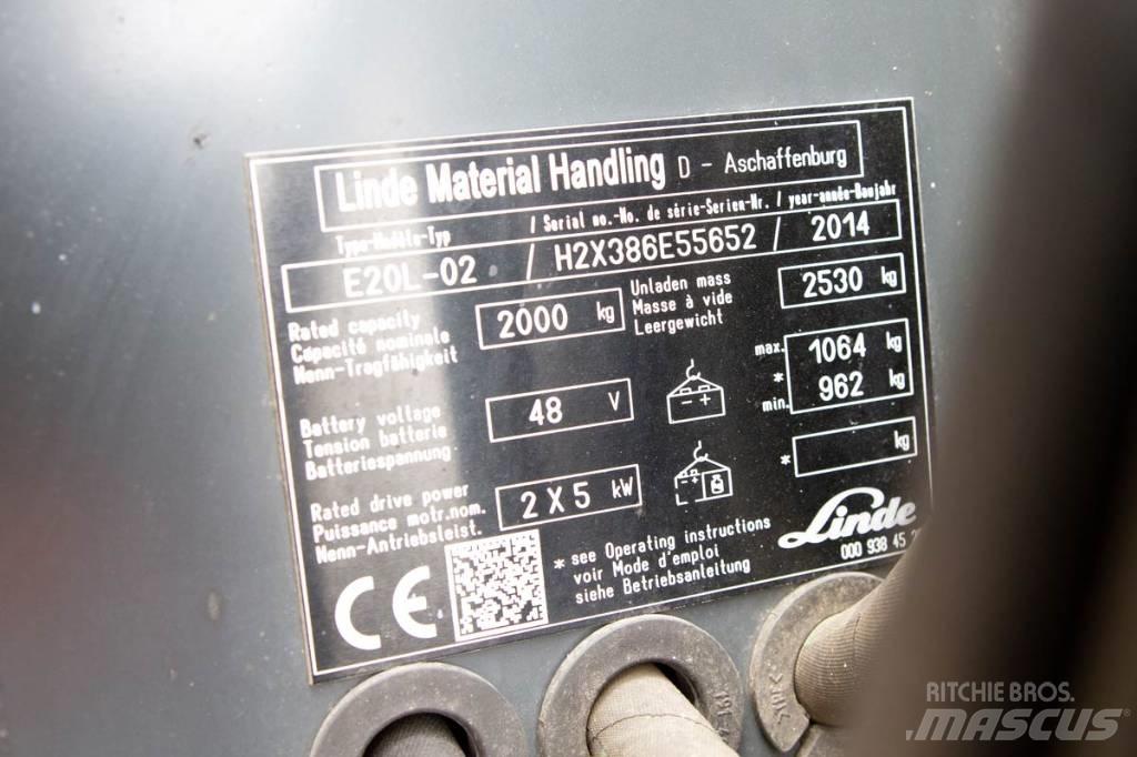 Linde E20L-02 Chariots élévateurs électriques