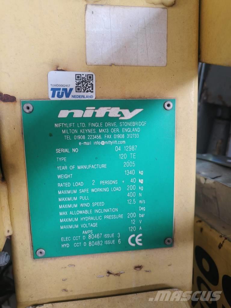 Niftylift 120 TE Remorque nacelle