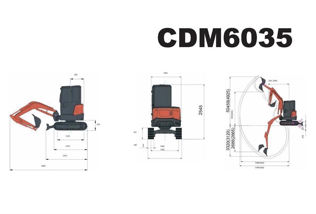 Lonking CDM6035 Mini pelle < 7t