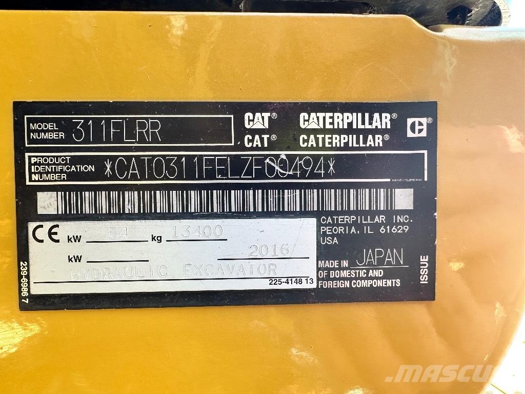 CAT 311 F LRR Pelle sur chenilles