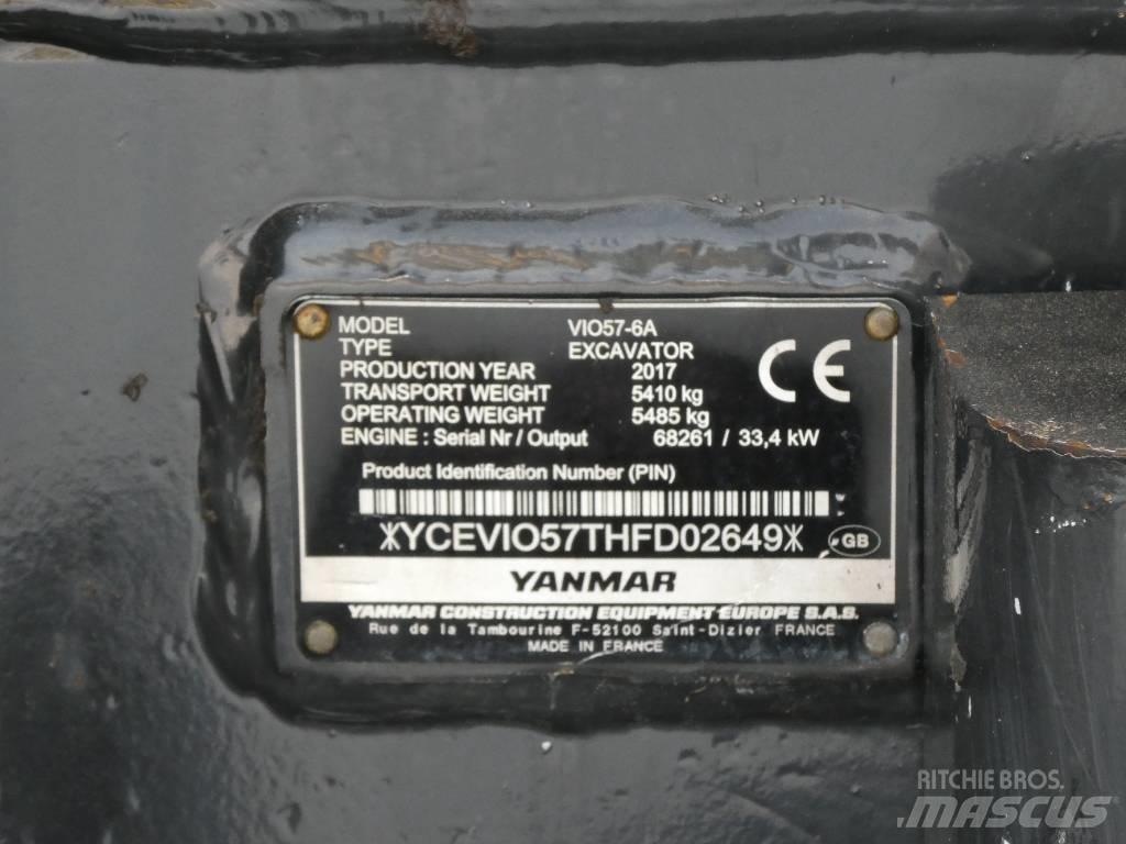 Yanmar Vio 57-6A Mini pelle < 7t