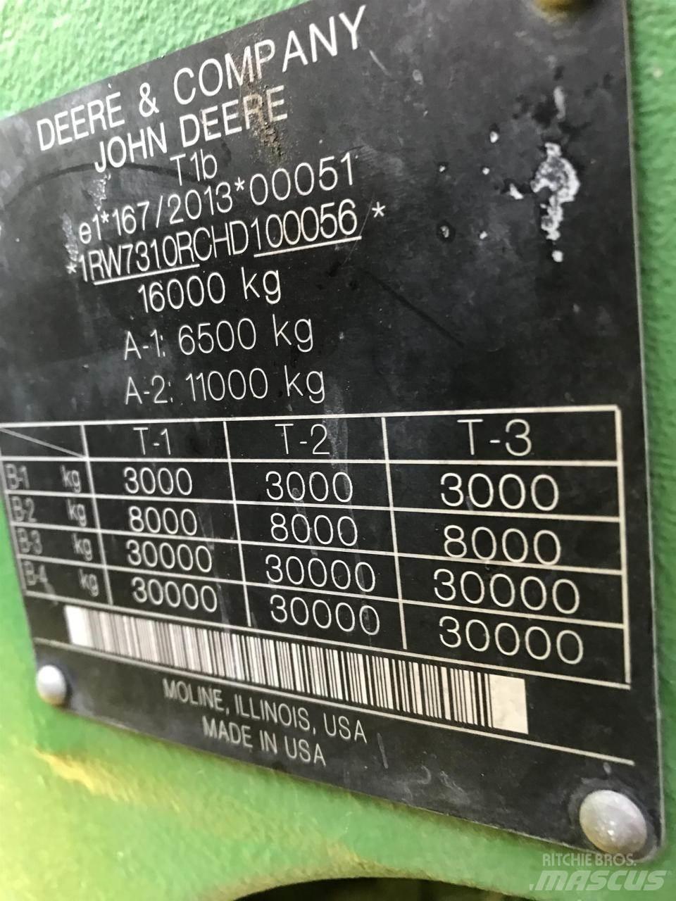 John Deere 7310R Tracteur