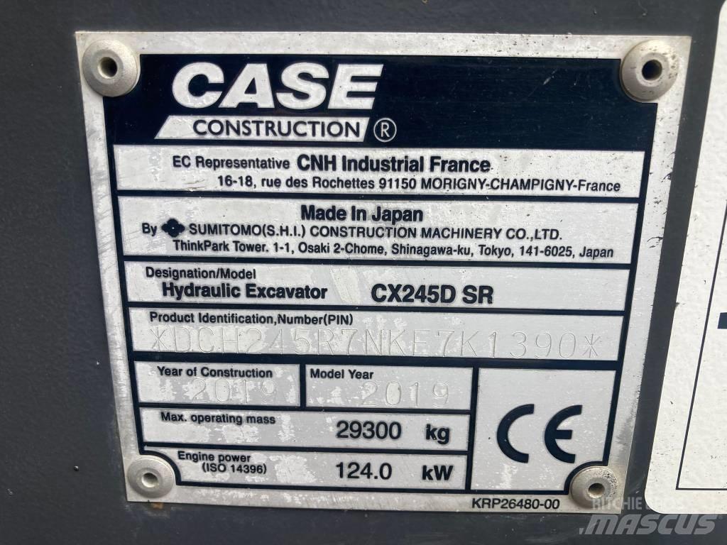 CASE CX 245 D SR LC Pelle sur chenilles