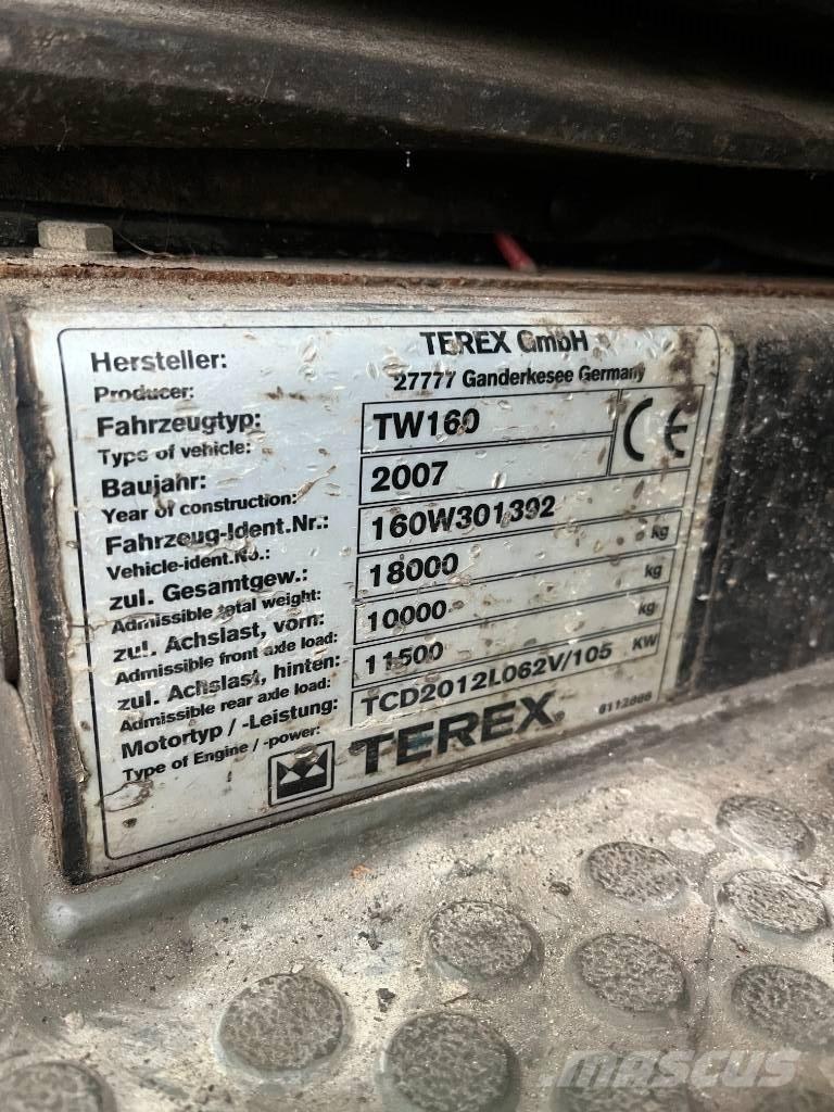 Terex TW 160 Pelle sur pneus