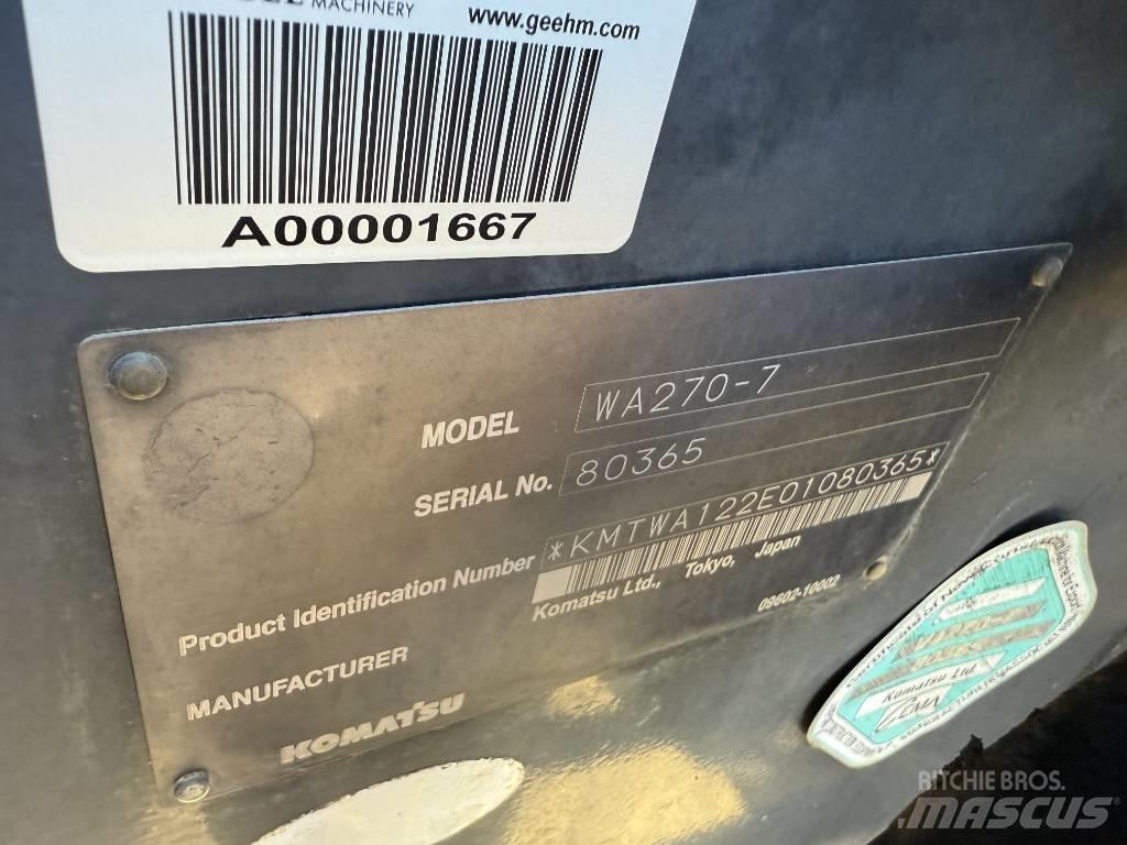 Komatsu WA 270-7 Chargeuse sur pneus