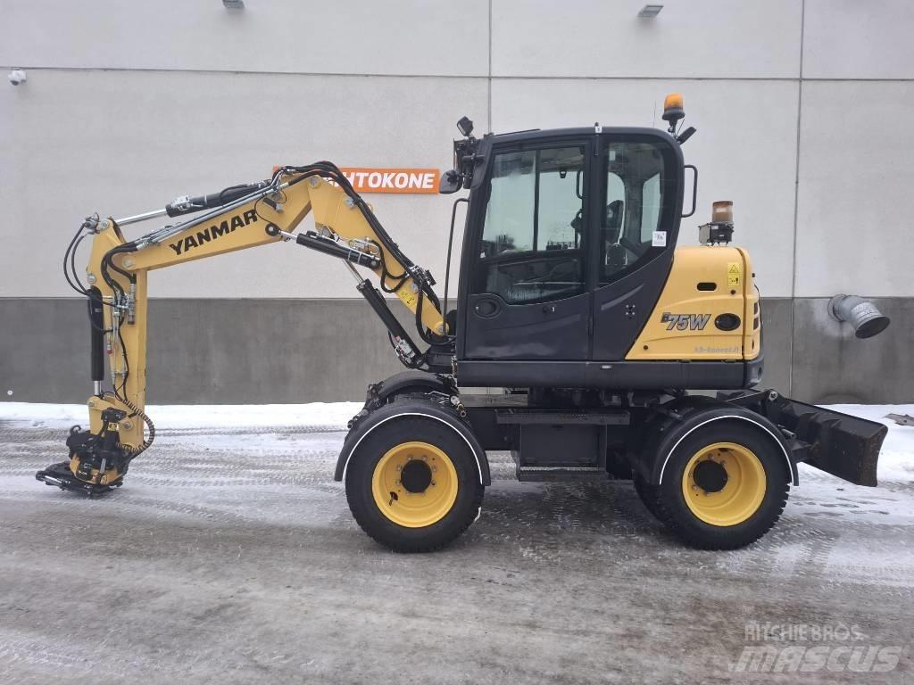 Yanmar B 75 W Pelle sur pneus