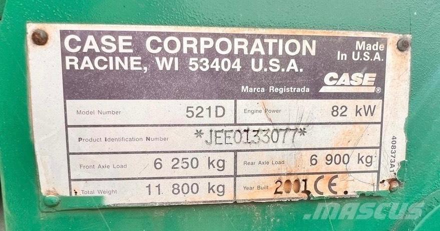 CASE 521 D Chargeuse sur pneus