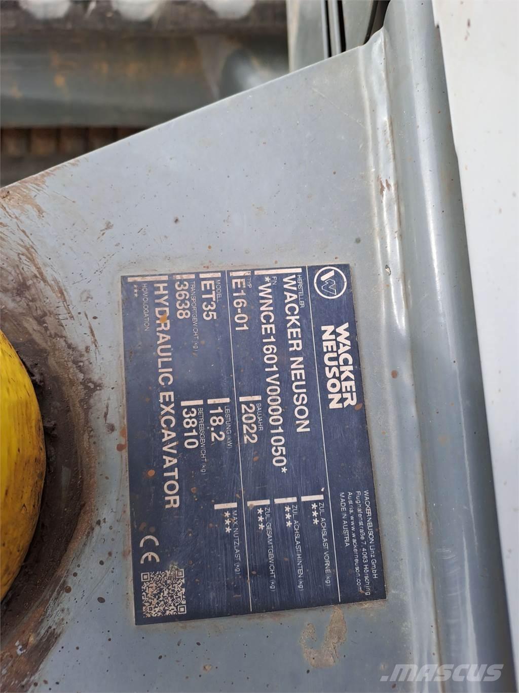 Wacker Neuson ET35 Pelle sur chenilles