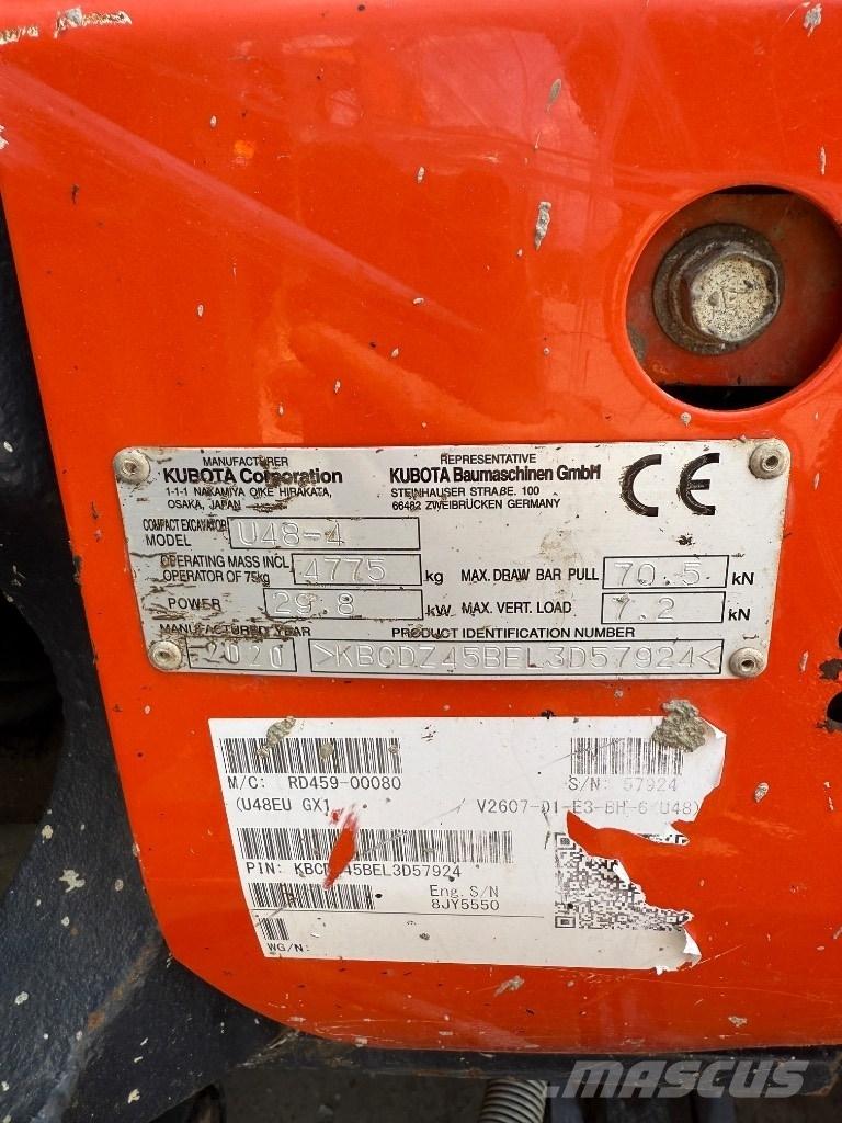 Kubota U 48 Mini pelle < 7t