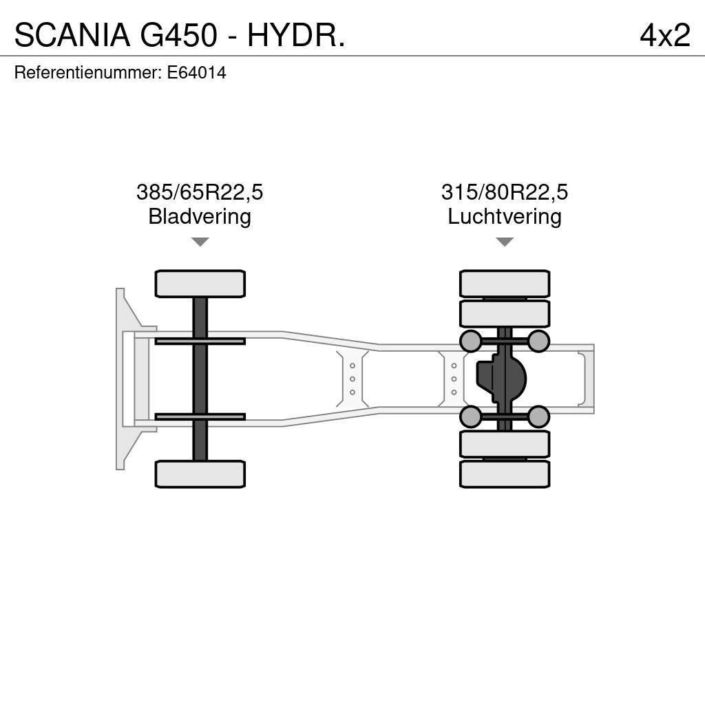 Scania G450 - HYDR. Tracteur routier