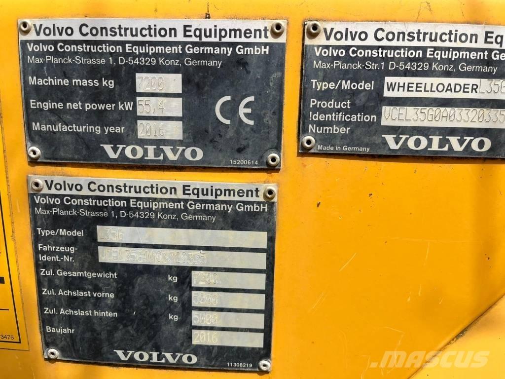 Volvo L 35 G Chargeuse sur pneus