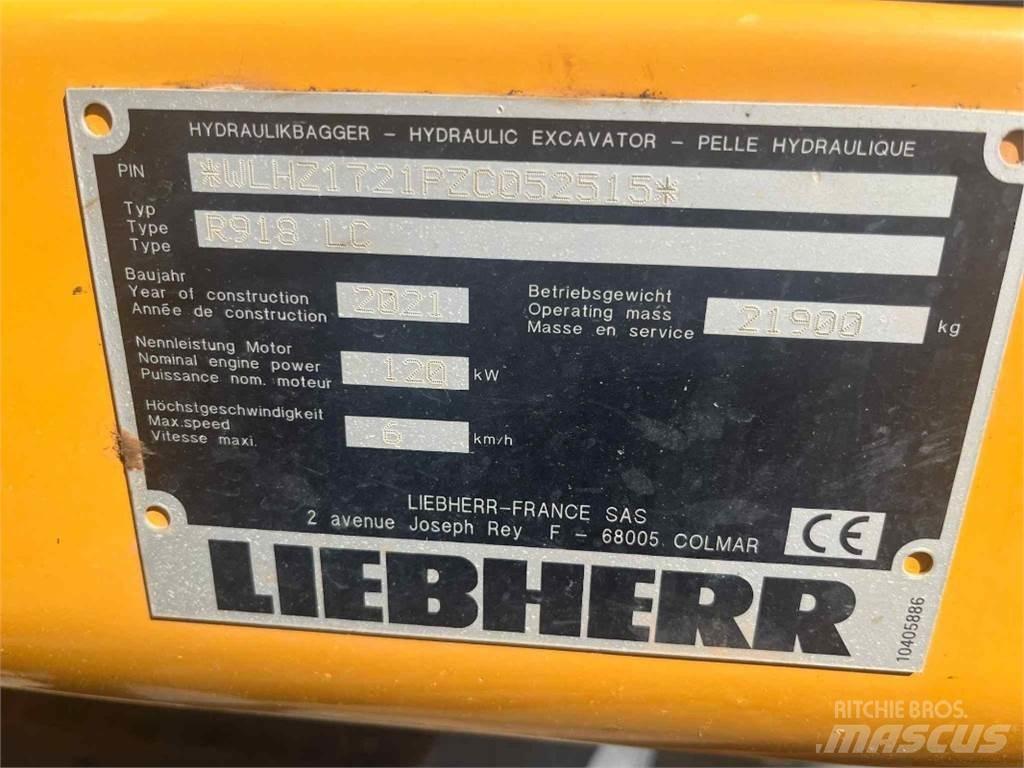 Liebherr R918 Pelle sur chenilles