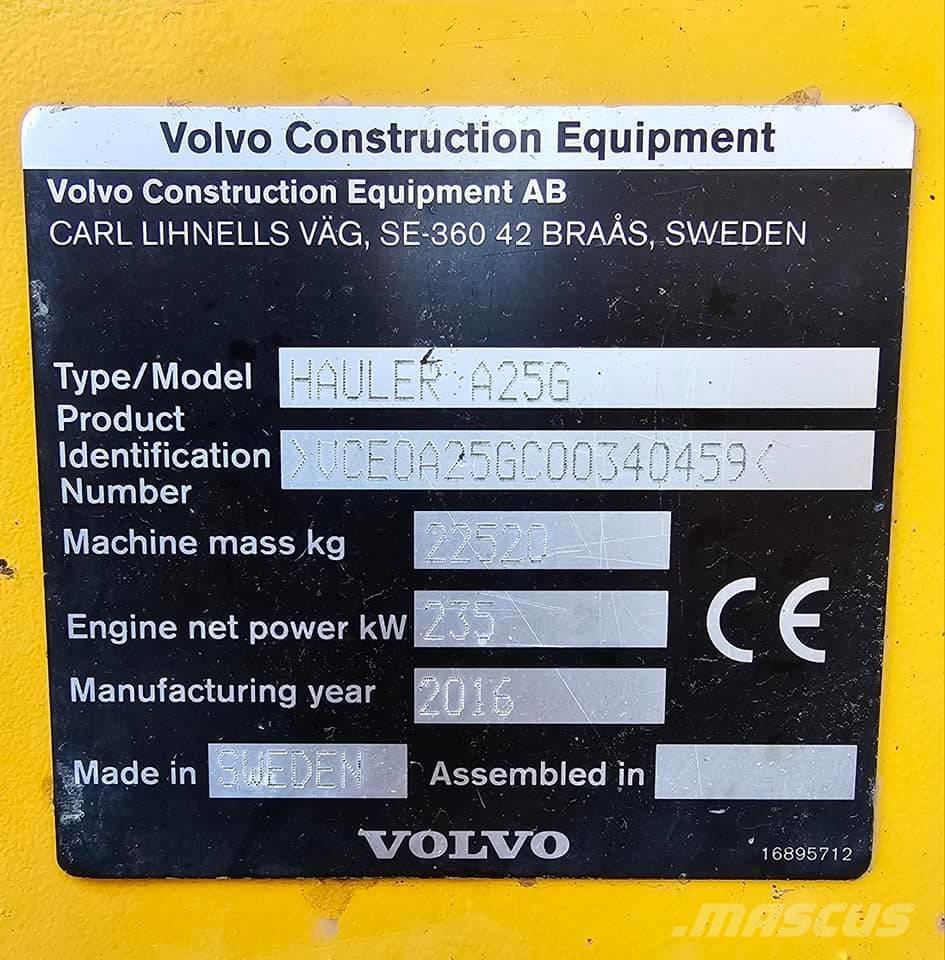 Volvo A 25 G Tombereau articulé