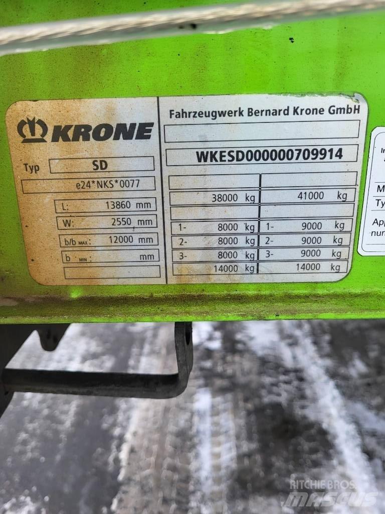 Krone SD Semi remorque à rideaux coulissants (PLSC)