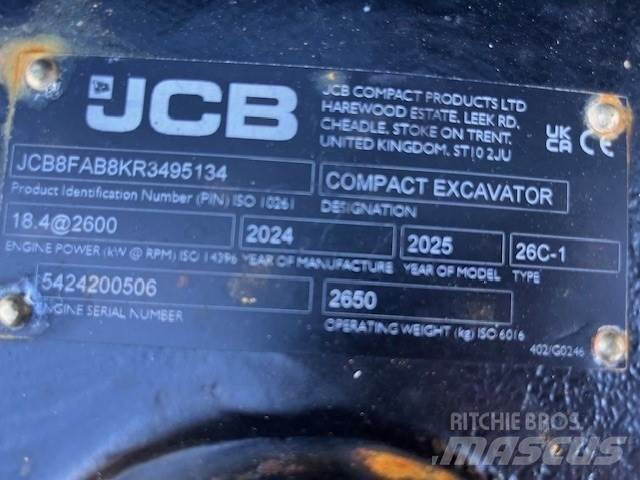 JCB 26C-1 Mini pelle < 7t