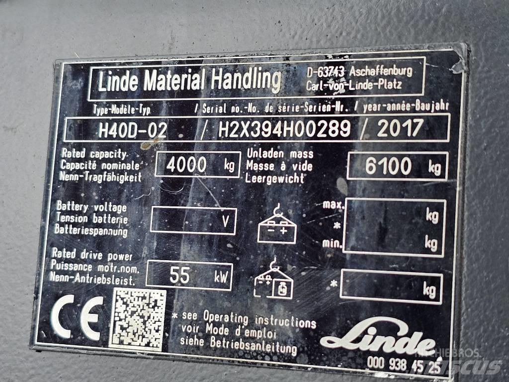 Linde H40D-02 Chariots diesel