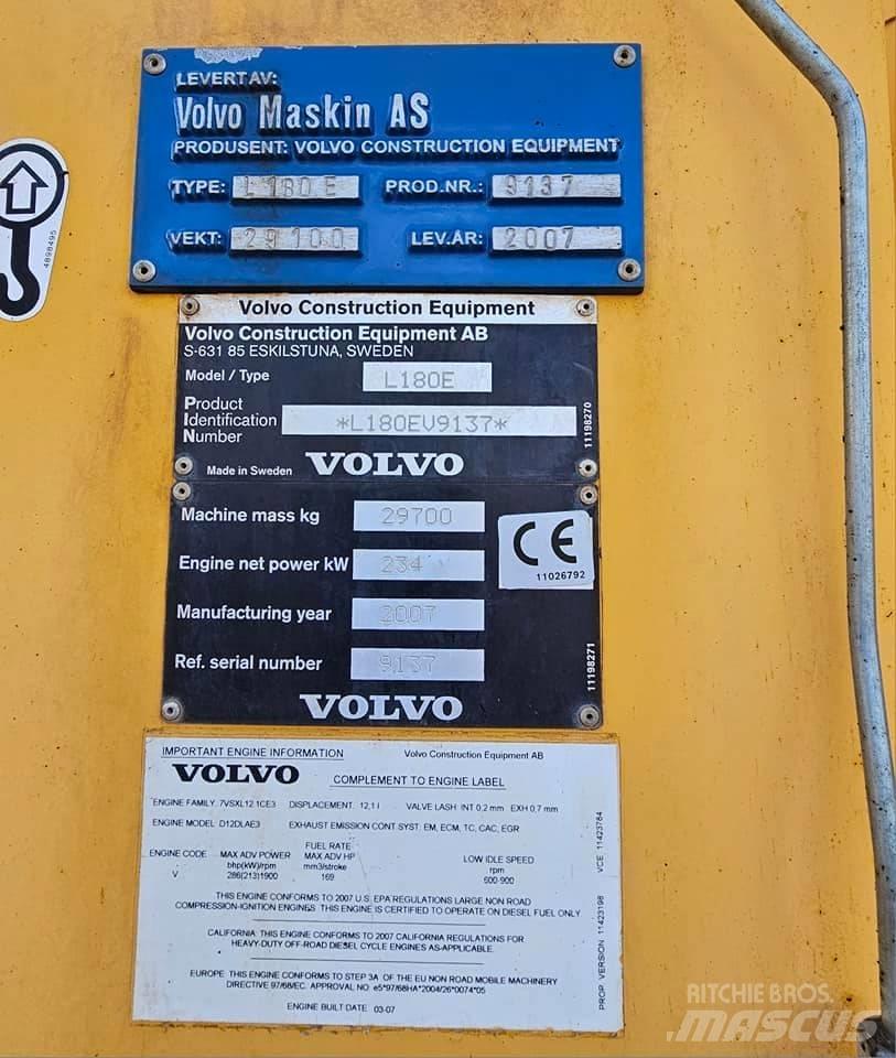 Volvo L 180 E Chargeuse sur pneus