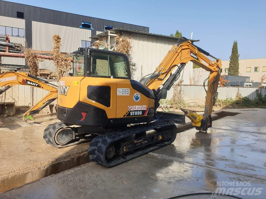 Sany SY 80 U Pelle sur chenilles