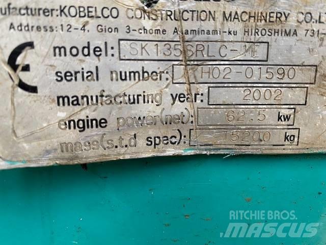 Kobelco SK 135 SR LC Pelle sur chenilles