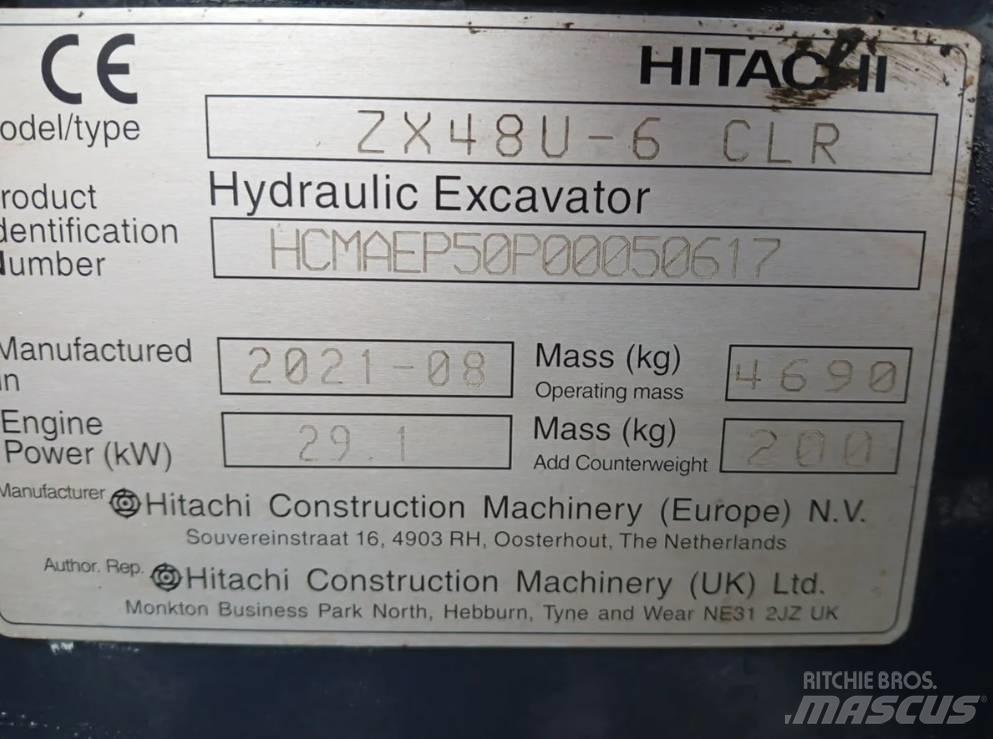 Hitachi ZX 48 U Mini pelle < 7t