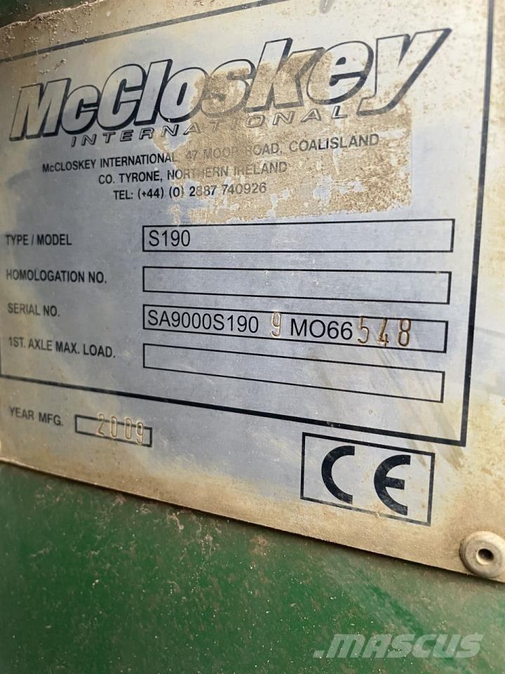 McCloskey S190 Foreuse à ciel ouvert