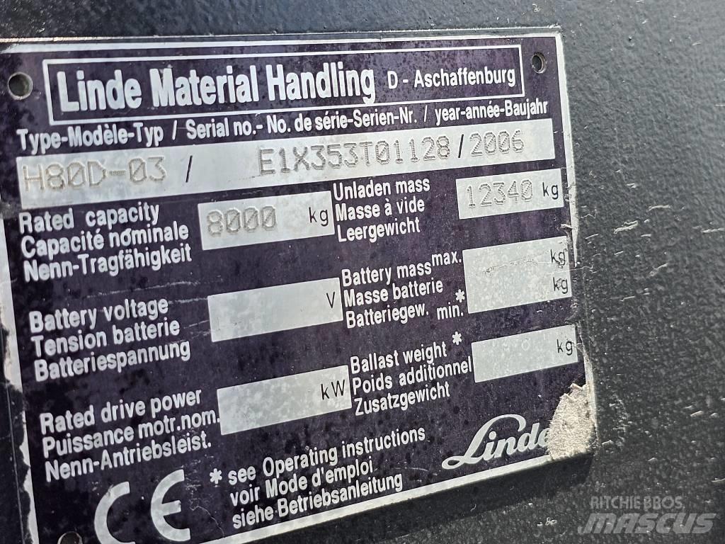 Linde H80D-03 Chariots diesel