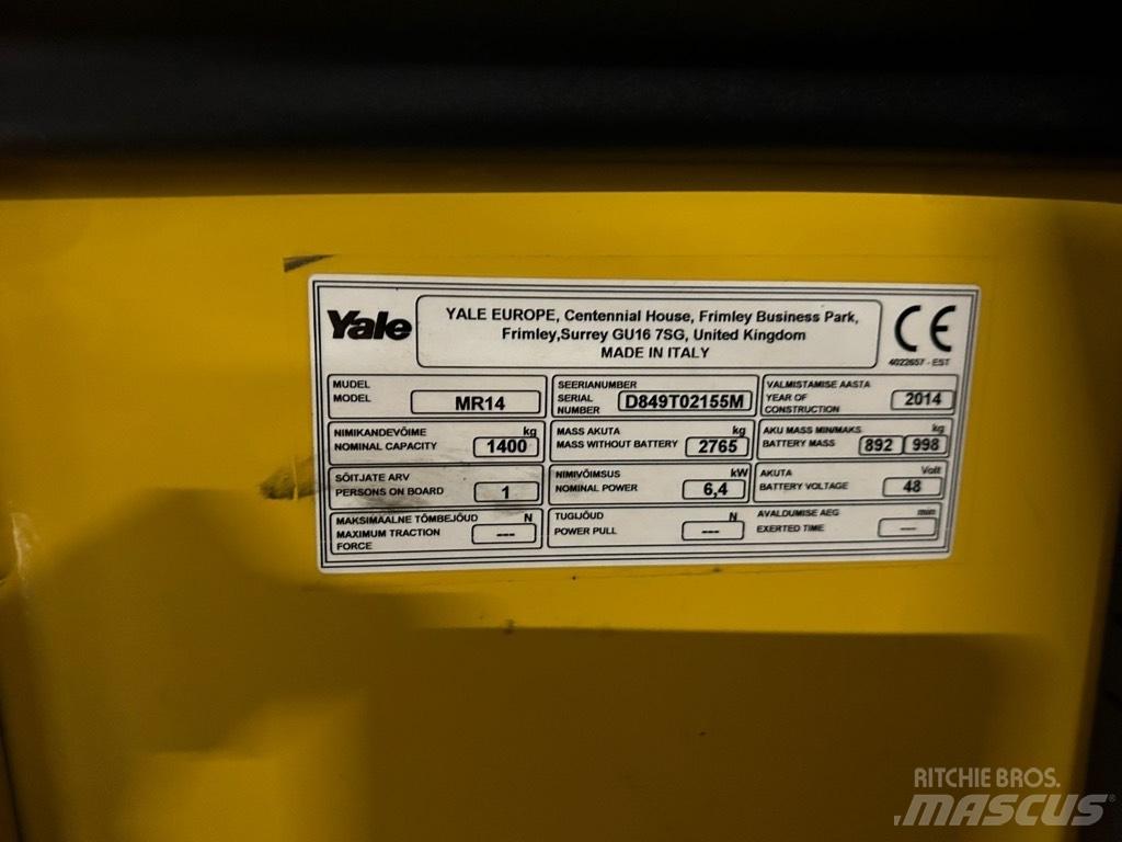 Yale MR 14 Chariot à mât rétractable