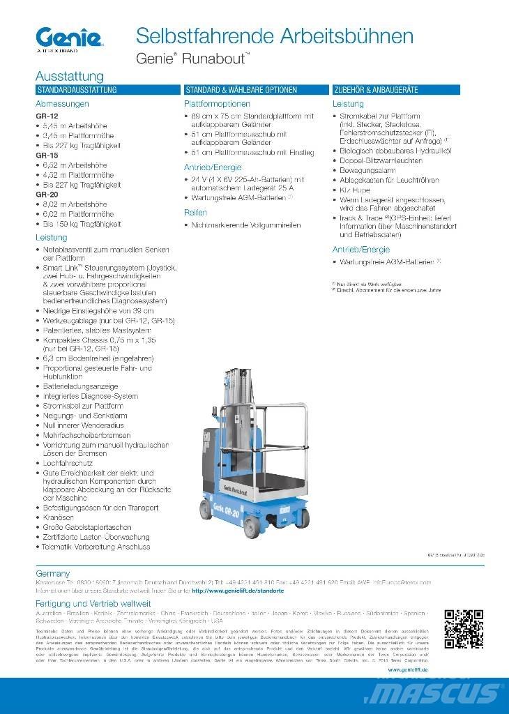 Genie GR-20 Mât vertical