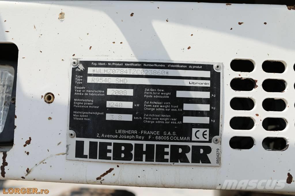 Liebherr R954 C SHD Pelle sur chenilles
