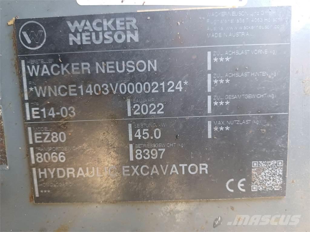 Wacker Neuson EZ80 Pelle sur chenilles