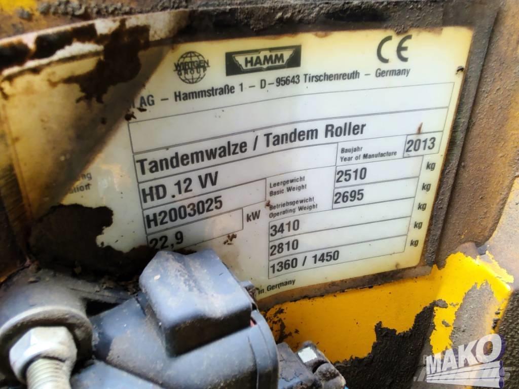 Hamm HD 12 VV Rouleaux tandem