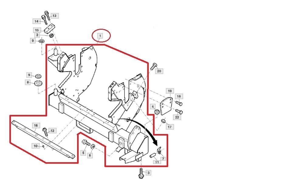 John Deere AXE10820 Accessoires pour machines à foin et à fourrage