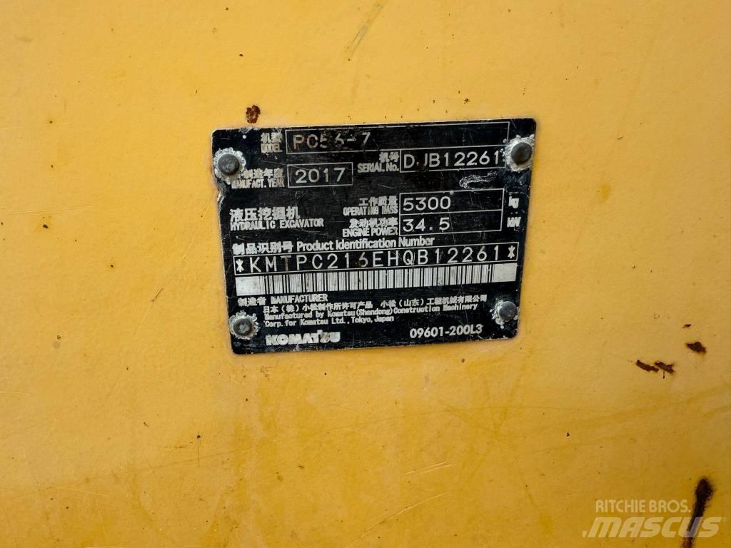 Komatsu PC 56-7 Mini pelle < 7t