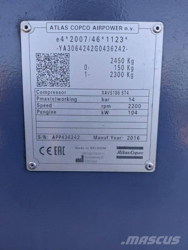 Atlas Copco XAVS186 Compresseur