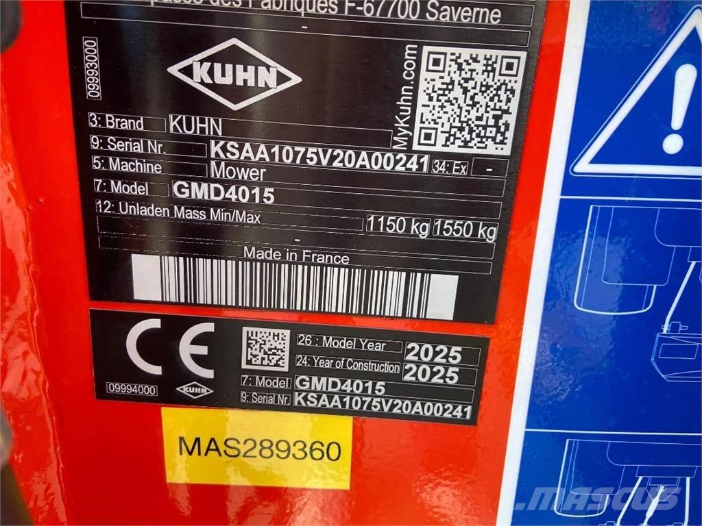 Kuhn GMD4015 Faucheuse-conditionneuse