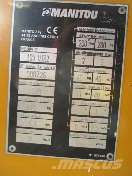 Manitou 105 VJR 2 Mât vertical