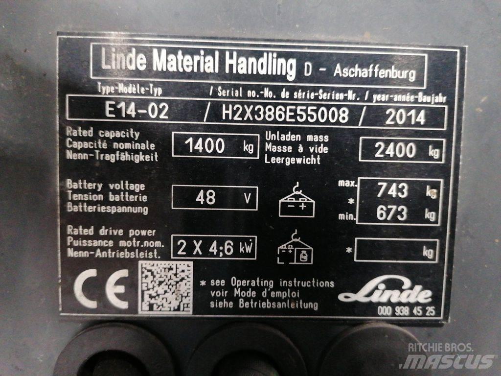 Linde E14-02 Chariots élévateurs électriques