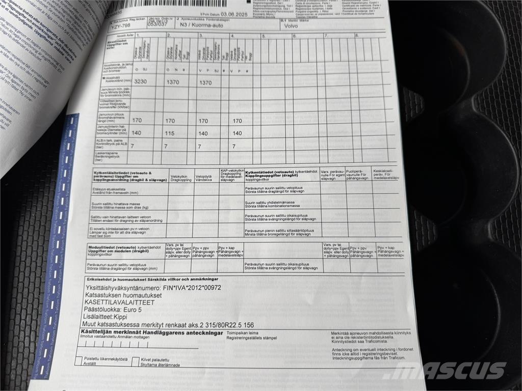 Volvo FMX 8x4 Camion benne