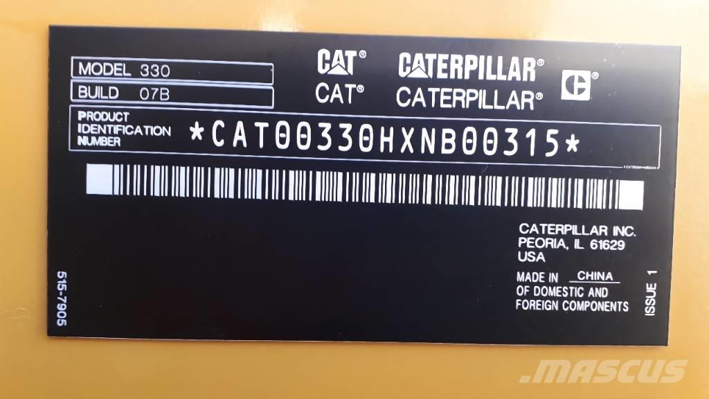 CAT 330 Pelle sur chenilles
