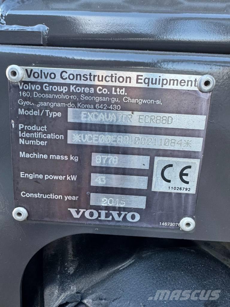 Volvo ECR 88 D Mini pelle 7t-12t