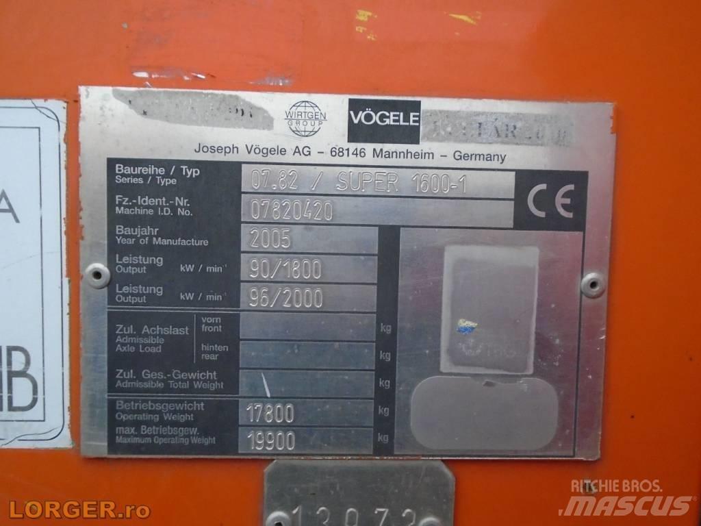 Vögele Super 1600 Finisseur