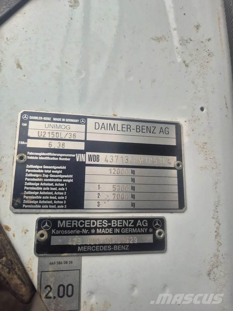 Unimog u 2150l38 Foreuse de surface