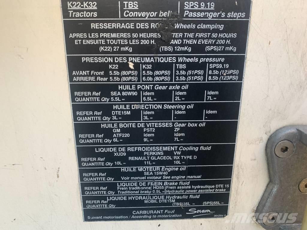 Sovam K22 V-3080 Équipements aéroportuaires