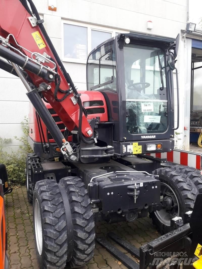 Yanmar B75W Pelle sur pneus