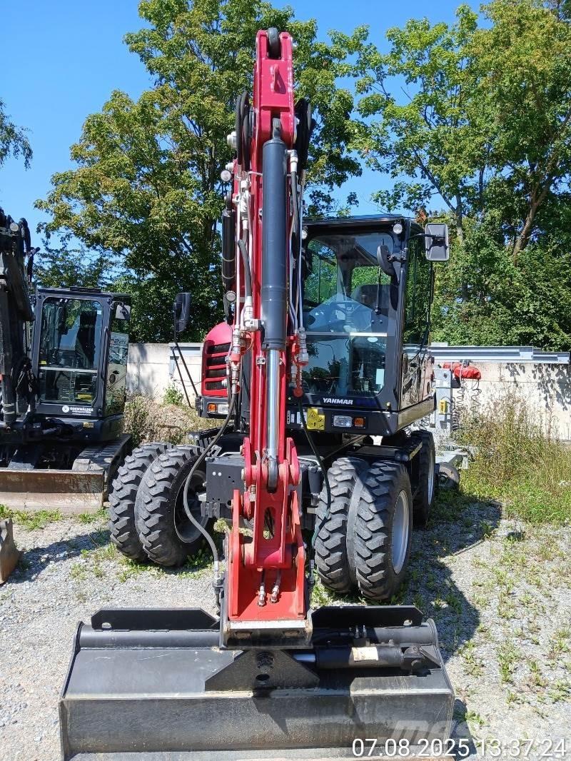 Yanmar B75W Pelle sur pneus