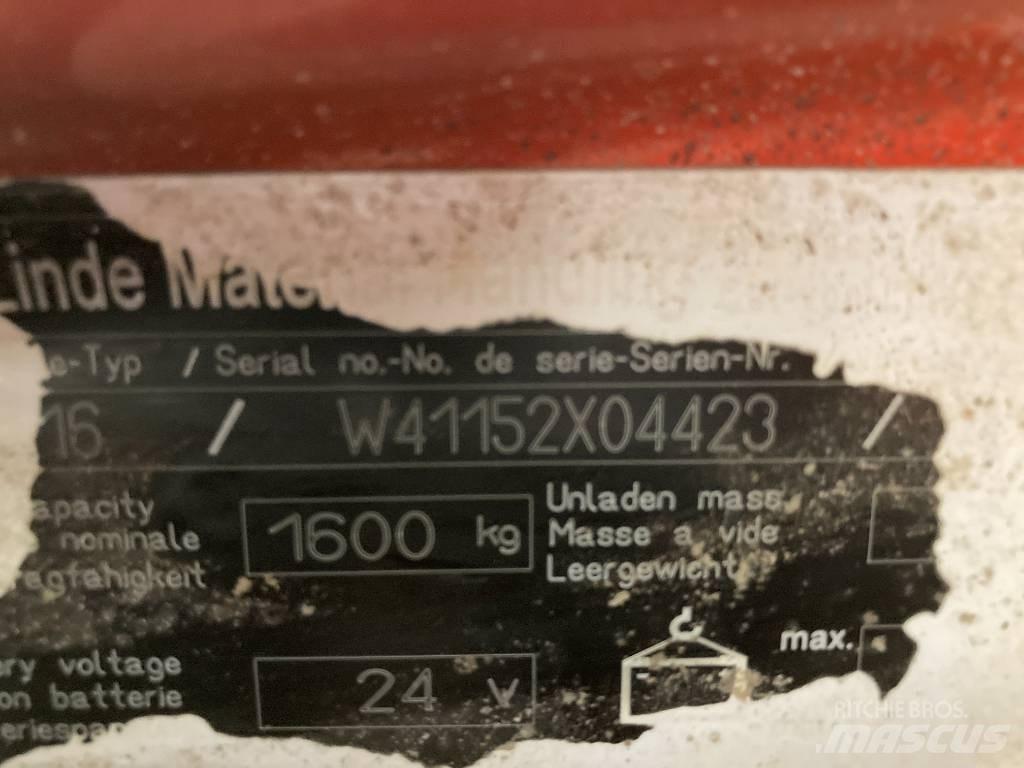 Linde T16/1152 Transpalette accompagnant