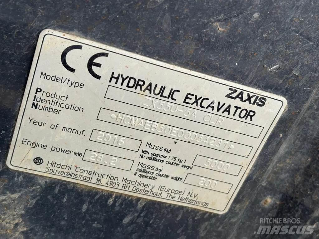 Hitachi ZX55U-5A Mini pelle < 7t