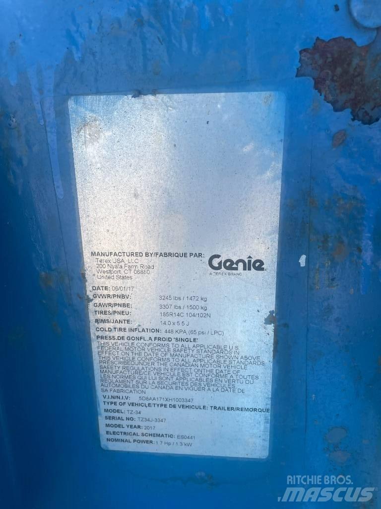 Genie TZ-34/20 Remorque nacelle