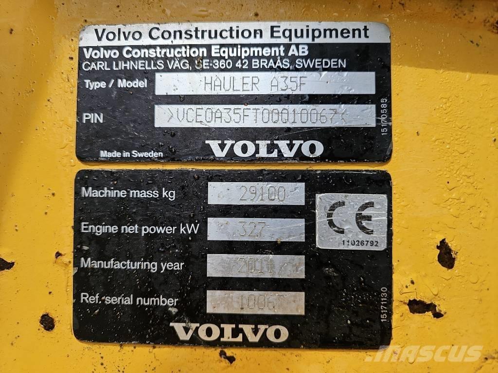 Volvo A 35 F Tombereau articulé
