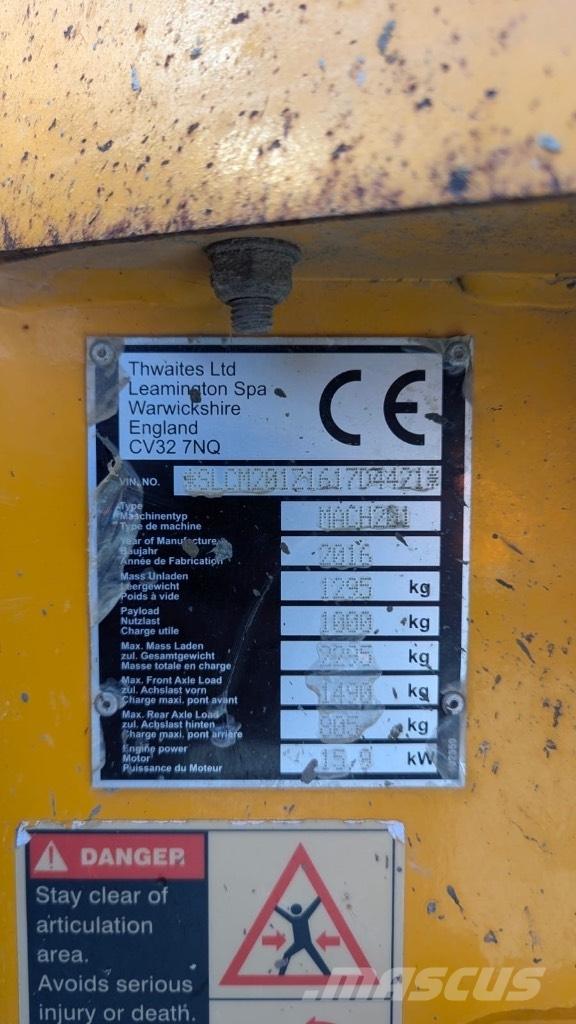 Thwaites 1 ton Mini tombereau